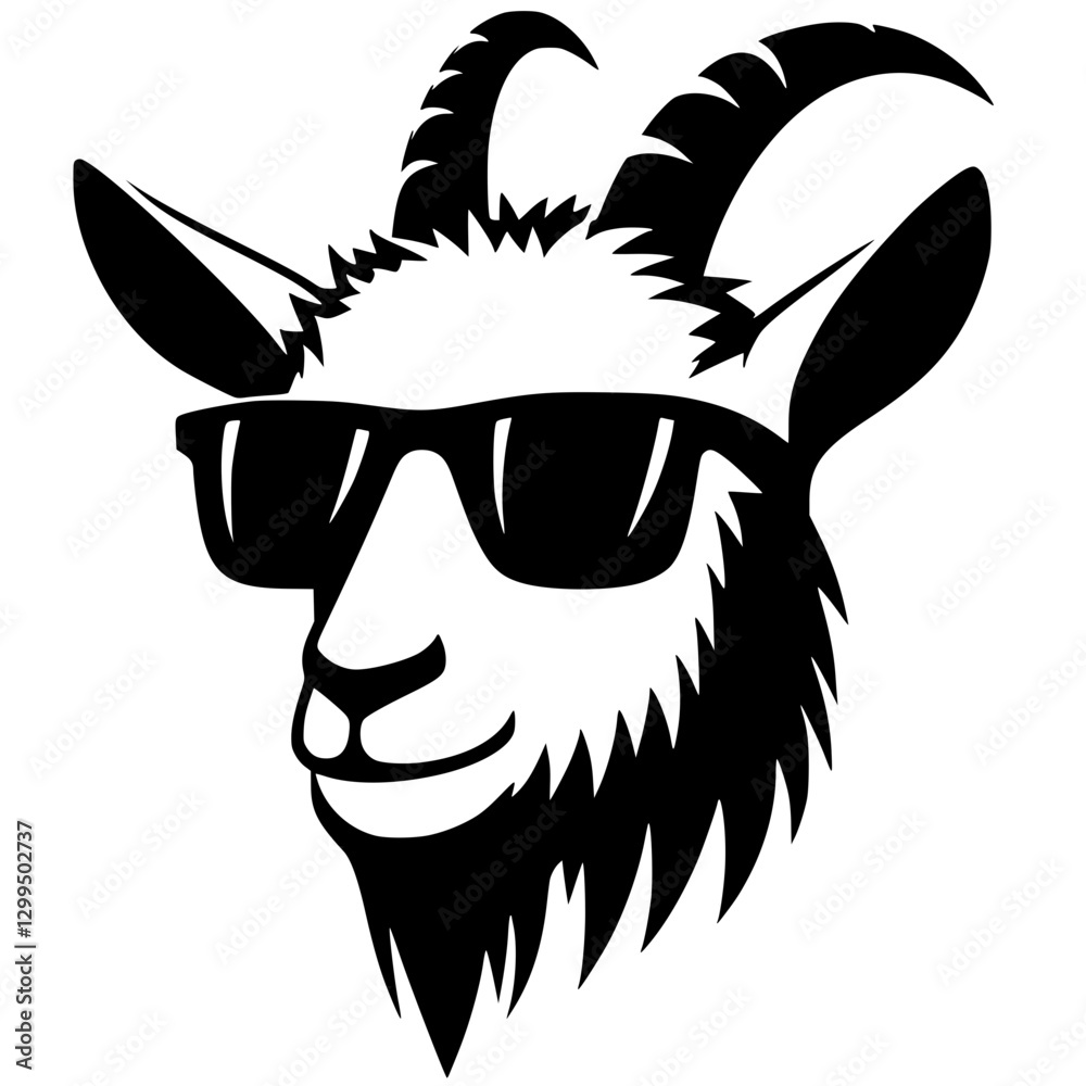 Obraz premium Cool goat portrait