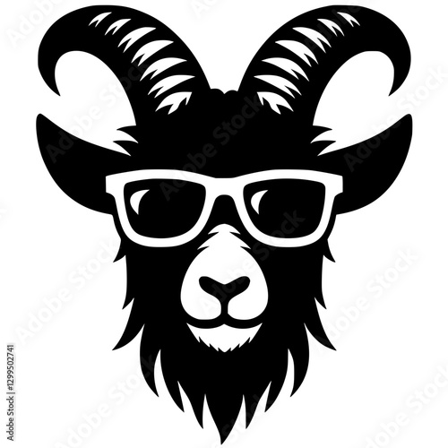 Cool goat portrait