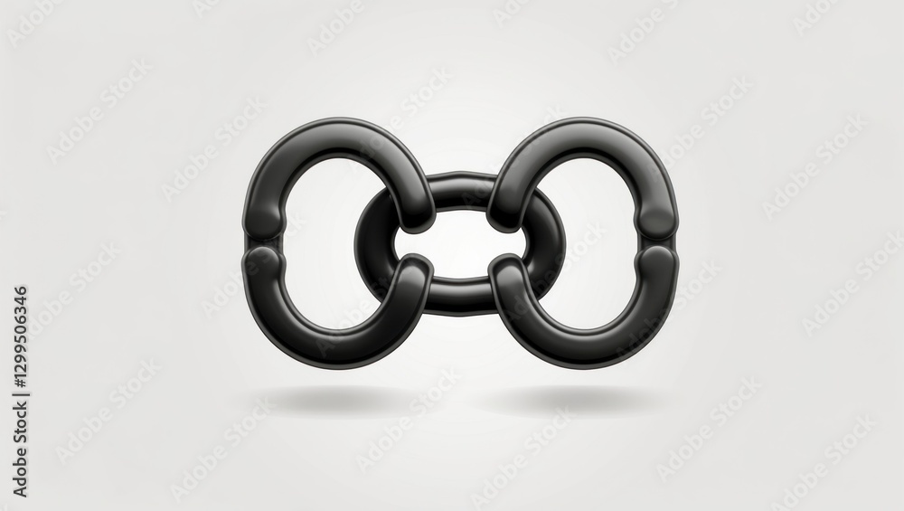 Interlocking Chain Links: A Symbol of Connection and Strength in Black and White Interlocking Chain Links: A Symbol of Connection and Strength in Black and White