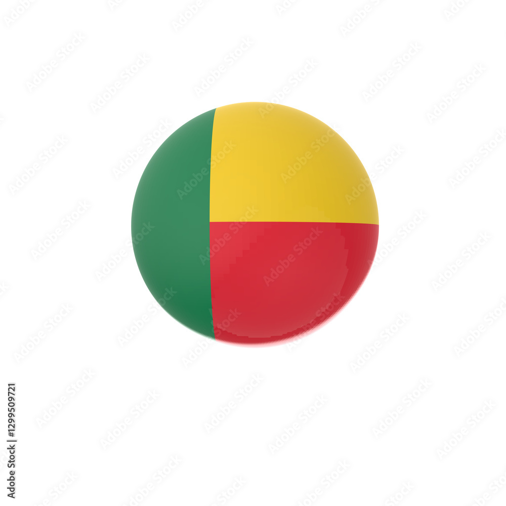 Benin flag button Benin flag button