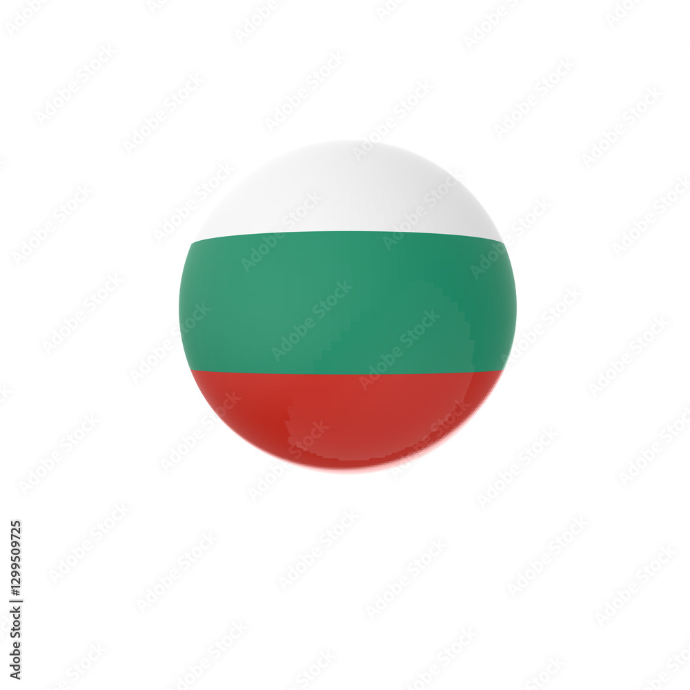 Bulgaria flag button glossy in transparent Bulgaria flag button glossy in transparent