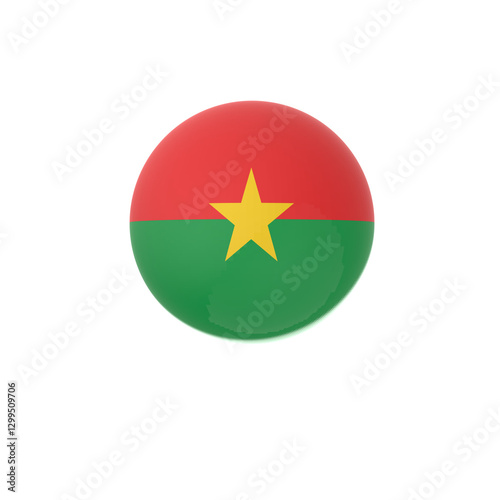 The national flag of burkina faso ball