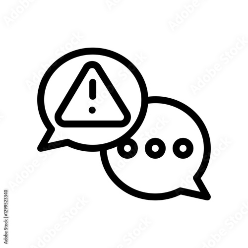 crisis communication line icon