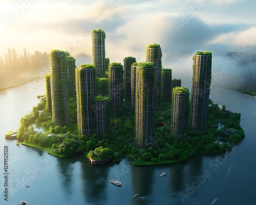 Green Island Cityscape Aerial photo