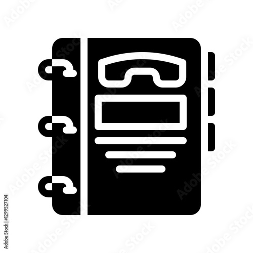contact glyph icon