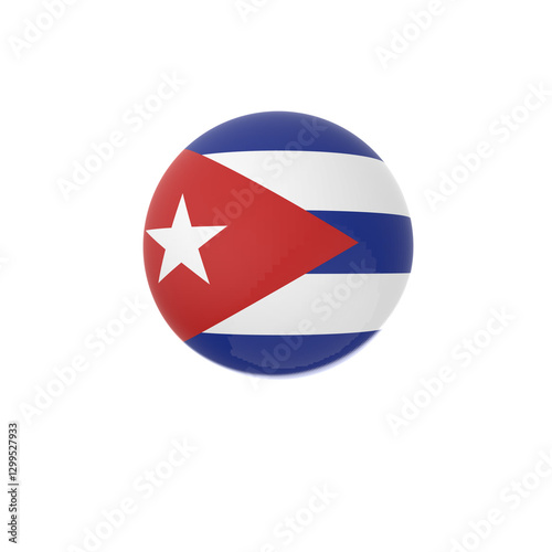 Cuba flag button Free Download Cuba flag button - GFXLoad