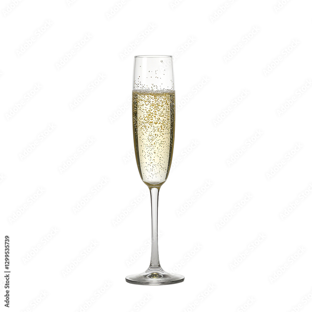 Luxurious flute of sparkling champagne isolated on white delicate bubbles dancing in golden liquid elegant and sophisticated Luxurious flute of sparkling champagne isolated on white delicate bubbles dancing in golden liquid elegant and sophisticated