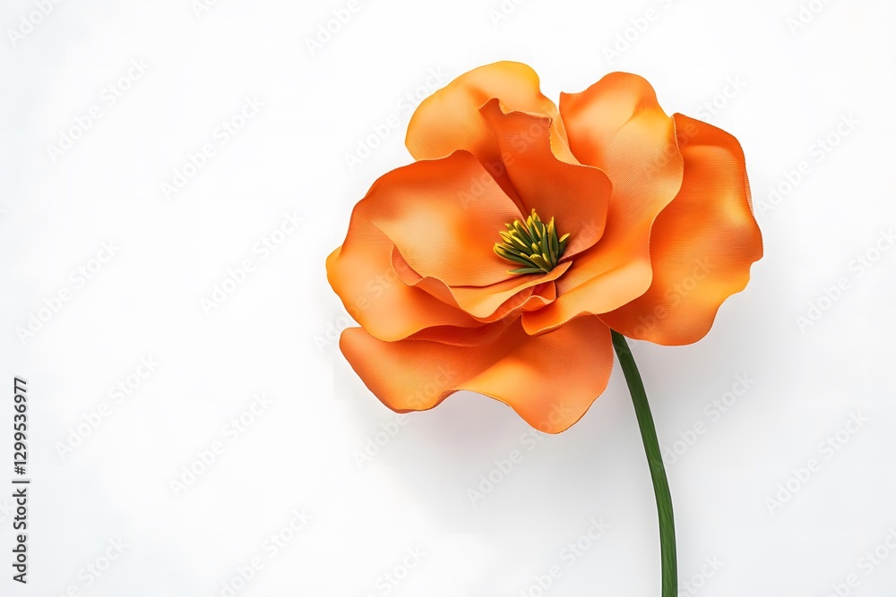 Naklejka premium High-Quality Floral Photography Highlighting Natural Beauty and Elegance AI Art Portrait In Clean Background