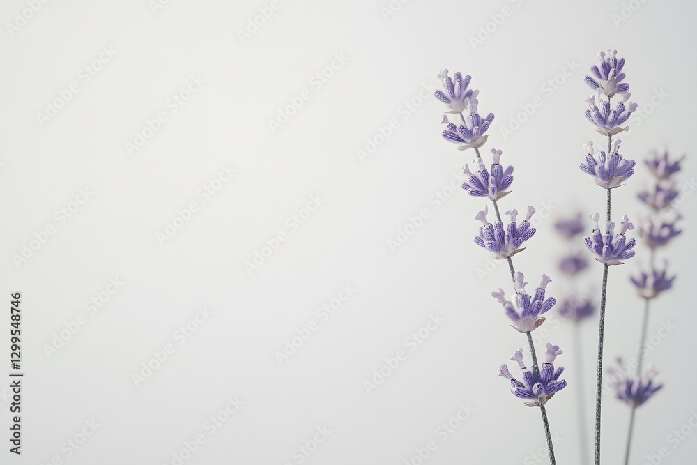 Fototapeta premium Wildflower AI Art Isolated In Clean Background