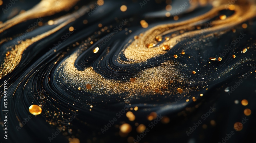 Black and gold abstract art. Luxury texture. Black and gold abstract art. Luxury texture.