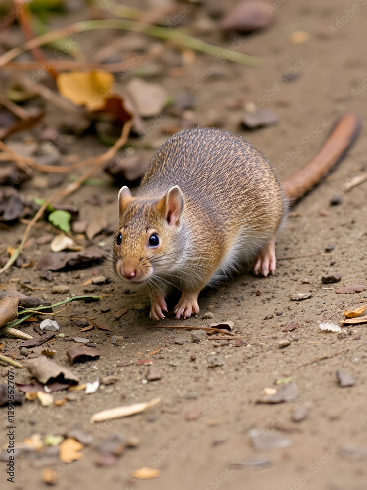A Brown rat scurries along the ground A Brown rat scurries along the ground