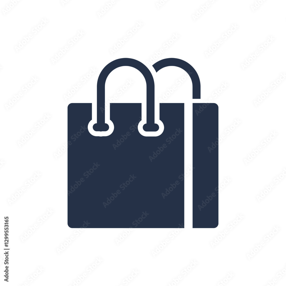 Shopping bag icon. Solid glyph series icon Shopping bag icon. Solid glyph series icon