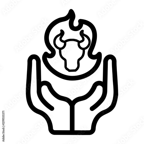 magic trick Line Icon