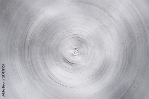 Distorted Abstract Circles in Monochrome Spiral Pattern photo