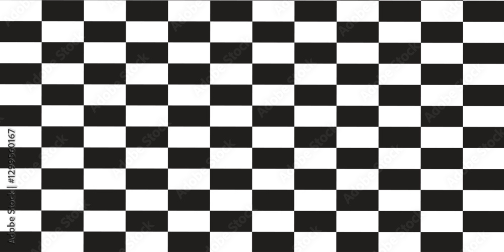 Fototapeta premium White and black checkered pattern, checkerboard seamless pattern