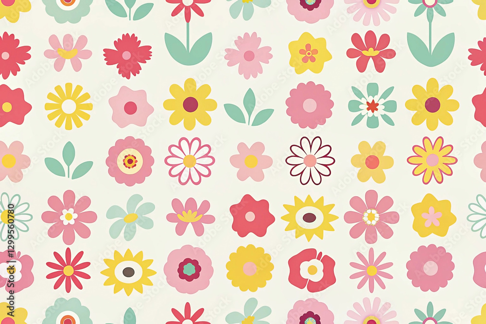 Pastel floral seamless pattern background. (1) Pastel floral seamless pattern background. (1)
