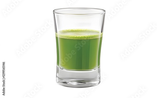 Wallpaper Mural Refreshing Green Juice in Glass Shot Glass Torontodigital.ca