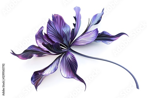 Photorealistic Wildflowers Captured in Stunning Detail AI Art Isolated In Clean Background