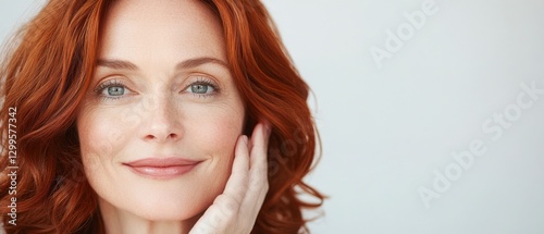 Close Up of a Woman with Copper Hair