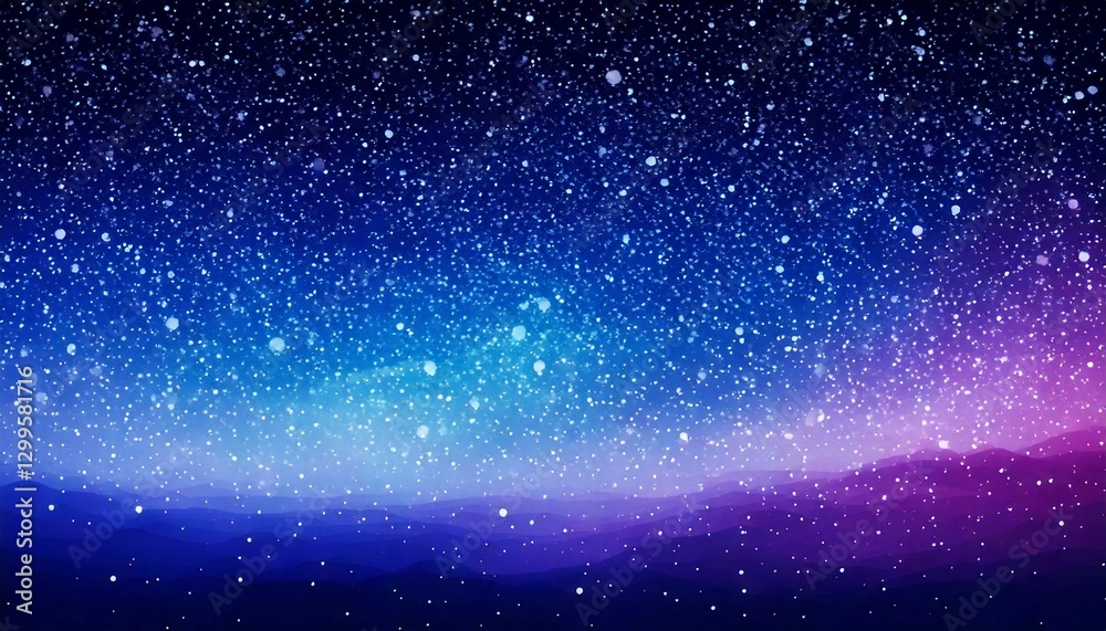 Obraz premium 夜空 紺色と紫のグラデーション 背景