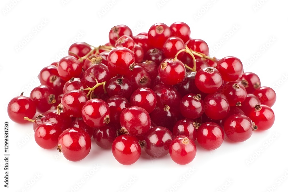 Redcurrant Isolated on White Background. Redcurrant Isolated on White Background.