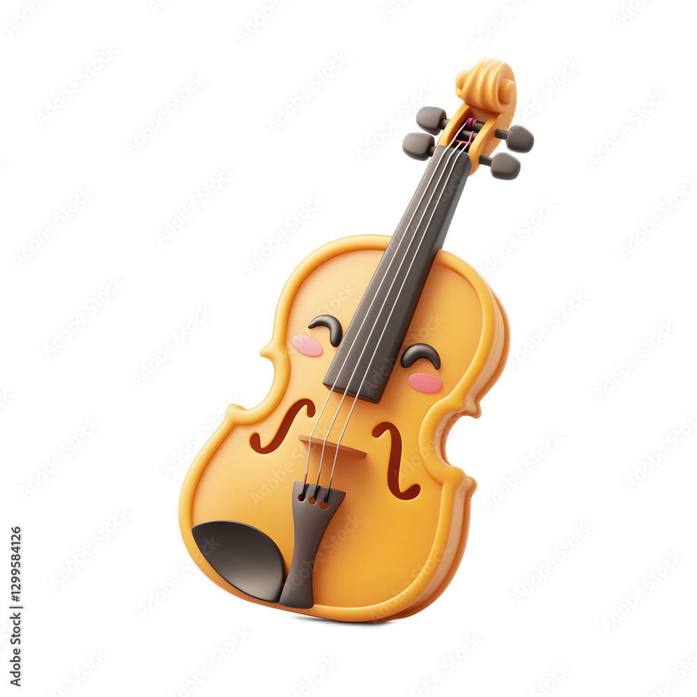 Fototapeta premium Vibrant Violin A Musical Masterpiece of and Emotion
