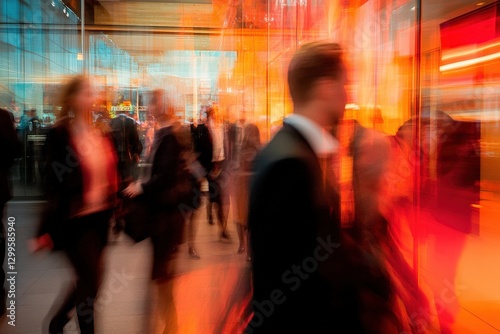 Professionals Engaged in Speed Networking at Business Event