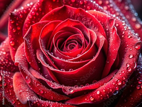 Macro Photography: Delicate Rose Petals, Romantic Valentine's Day Flower