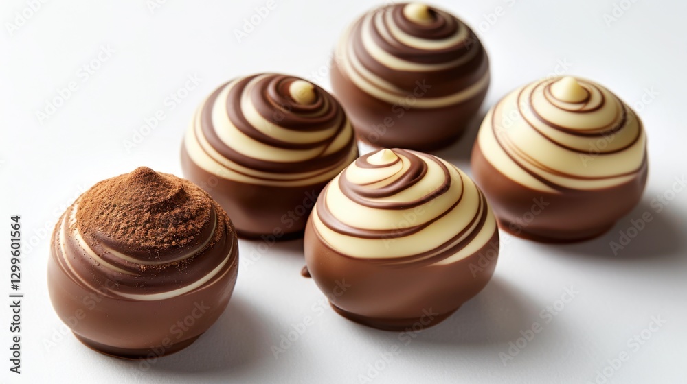 Chocolate Truffle: A smooth, round chocolate treat filled with creamy ganache or cream, coated in cocoa powder or chocolate for an irresistible bite.
Chocolate Truffle: A smooth, round chocolate treat filled with creamy ganache or cream, coated in cocoa powder or chocolate for an irresistible bite.