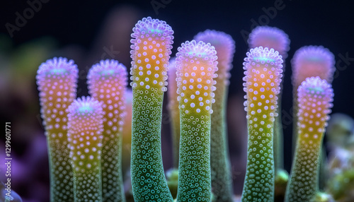Close Up View Of Vibrant Coral