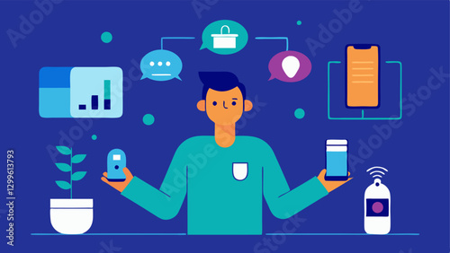 Smart Home Assistants A scene where a spet demonstrates voiceactivated home assistants that can control home functions play music and answer questions.