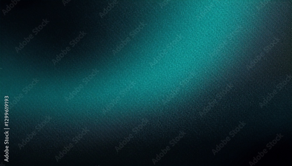 Obraz premium Dark green blue grainy gradient background black abstract backdrop noise texture webpage header wide banner design