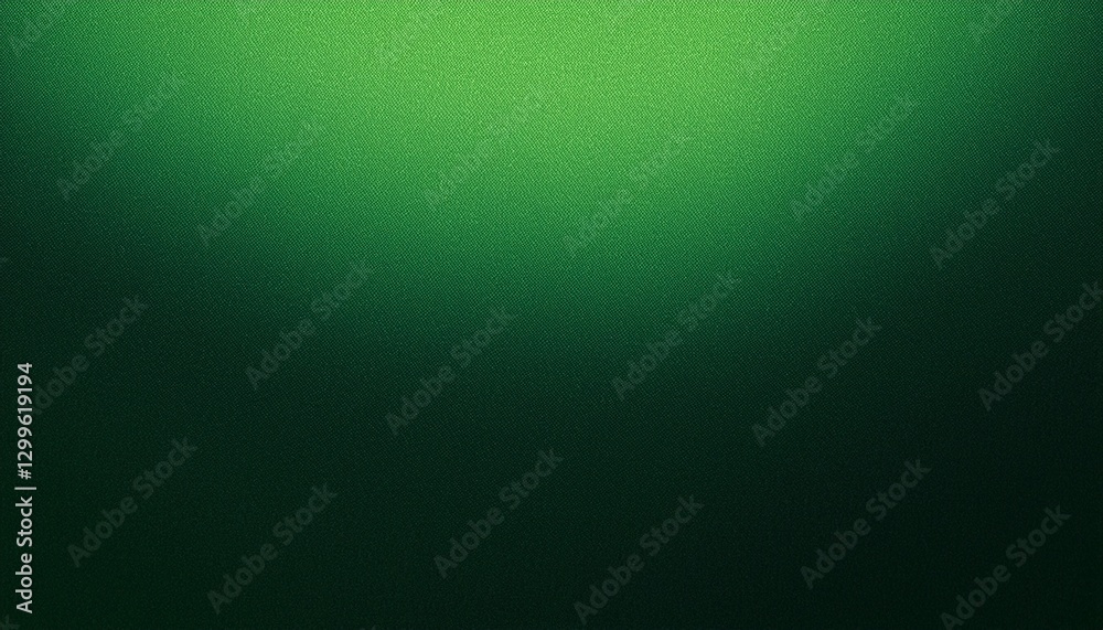 Dark green glowing grainy gradient background, noise texture effect, copy space