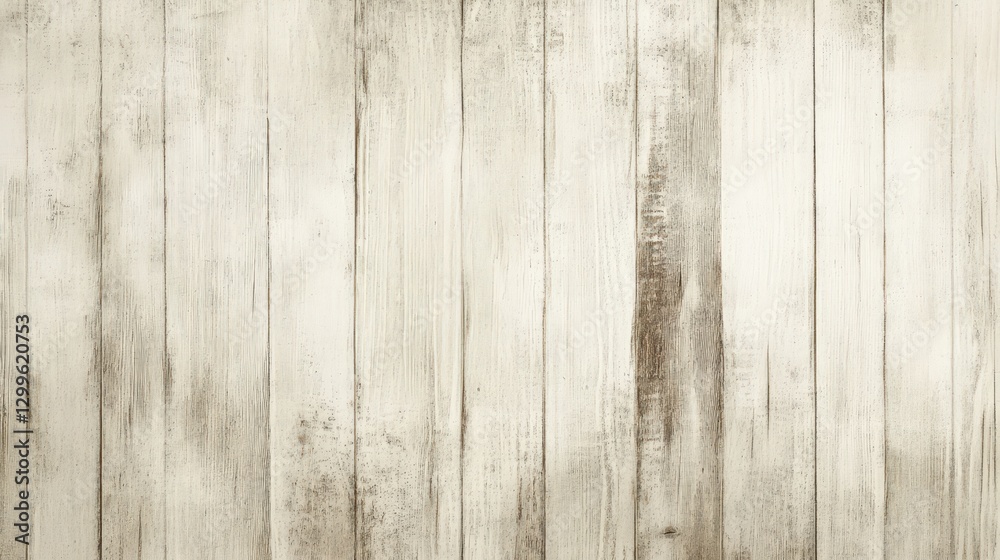 Fototapeta premium Whitewashed Wooden Planks Background Texture