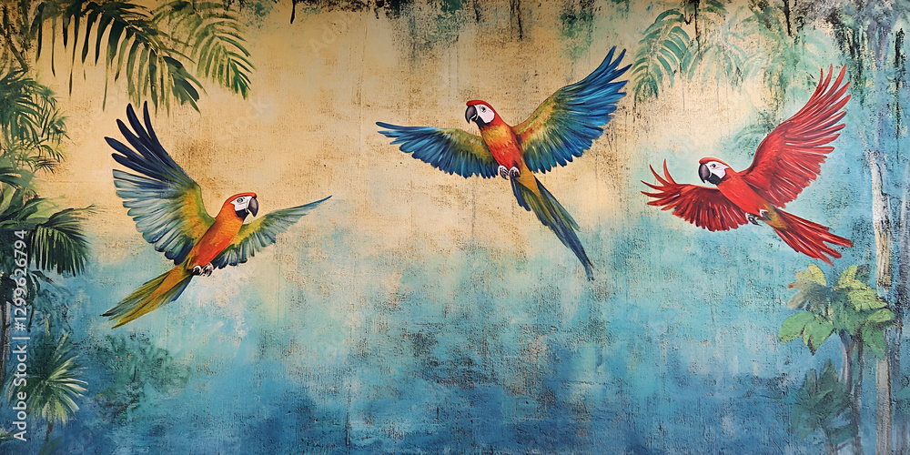 Fototapeta premium Graffiti Representing the Journey of a Nation Through Vibrant Street Art