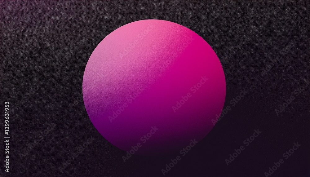 Pink magenta purple sphere on black grainy gradient background, abstract dark banner design, noise texture Pink magenta purple sphere on black grainy gradient background, abstract dark banner design, noise texture