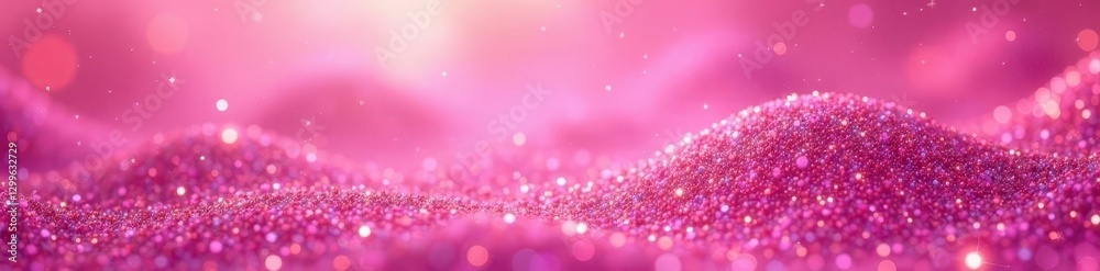 Abstract pink glitter backdrop; fine, dense texture , sparkly, sparkle, cosmetic