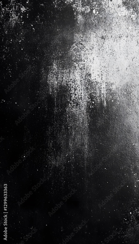 Obraz premium An abstract image showcasing a textured black and white surface