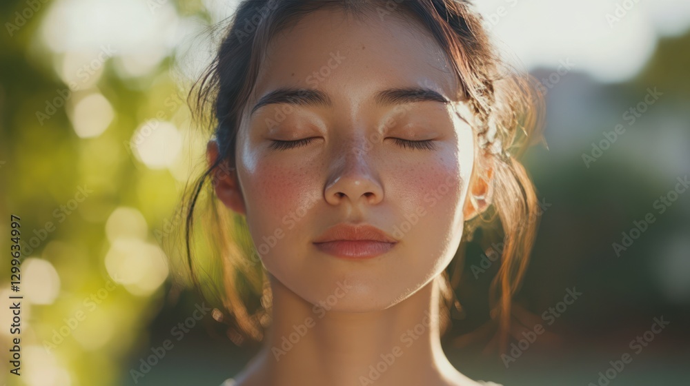 Serenity and Focus: Closeup of Person Practicing Yoga with Tranquil Atmosphere and Natural Lighting. Perfect for Wellness and Lifestyle Projects. Serenity and Focus: Closeup of Person Practicing Yoga with Tranquil Atmosphere and Natural Lighting. Perfect for Wellness and Lifestyle Projects.