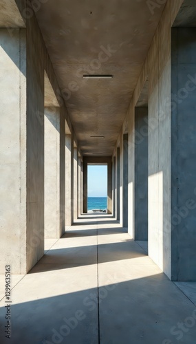 Asymmetrical concrete structure, bold shadows, surface, texture, structure