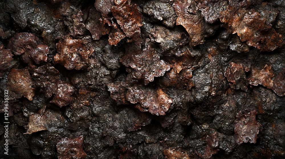 Dark and Textured Abstract Surface with Jagged Brown and Black Shapes Creating a Complex Design Dark and Textured Abstract Surface with Jagged Brown and Black Shapes Creating a Complex Design