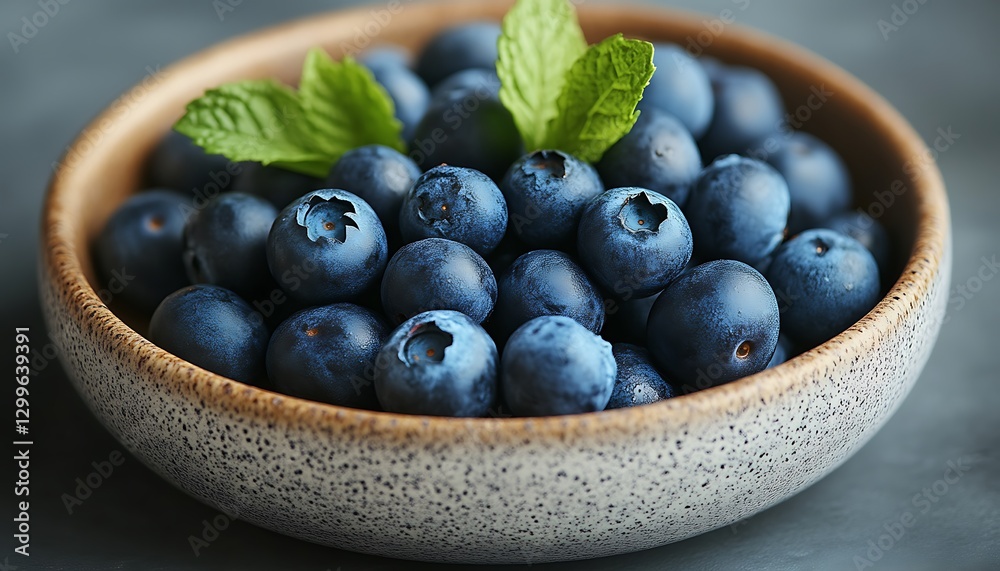 Fresh blueberries in bowl, healthy food, close up Fresh blueberries in bowl, healthy food, close up