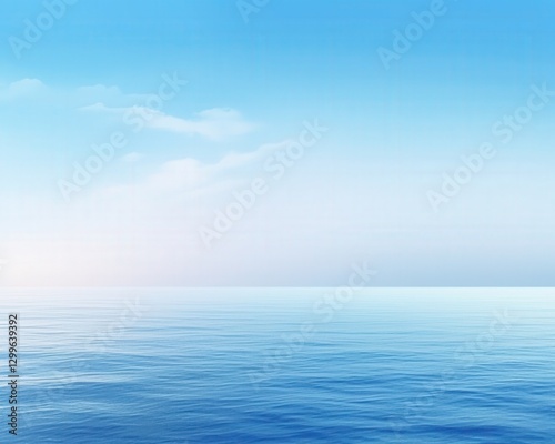 Wallpaper Mural Peaceful ocean view, horizon, blue water reflects sunlight. Calm seascape for meditation and background Torontodigital.ca