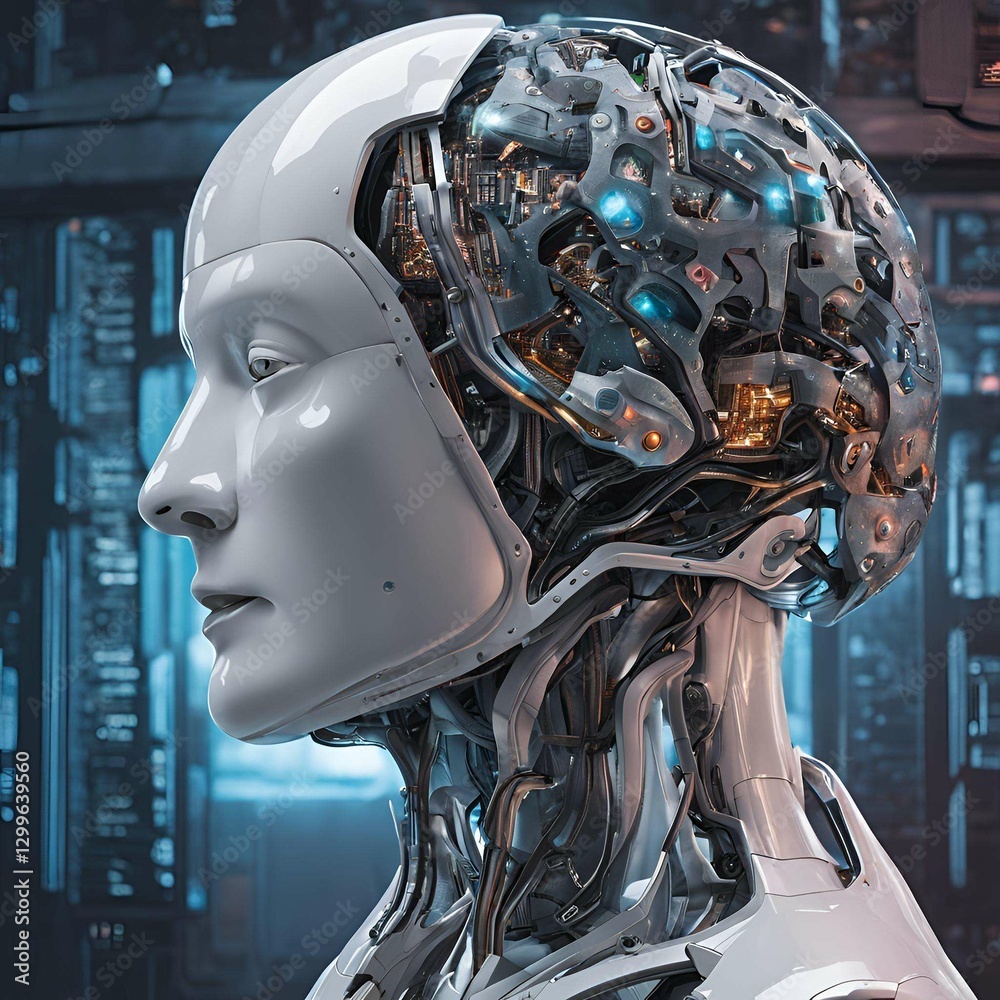 Technology, the robot brain of the future world Technology, the robot brain of the future world