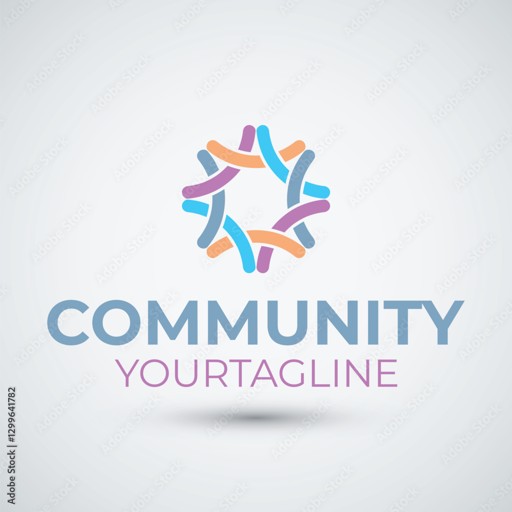 Abstract Global Community Logo Icon Elements Template best for Community human Logo template vector or Community health care Abstract Global Community Logo Icon Elements Template best for Community human Logo template vector or Community health care