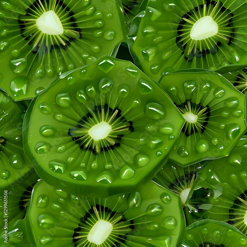 background of green kiwi