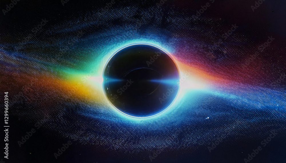 Obraz premium ブラックホールをイメージしたイラスト