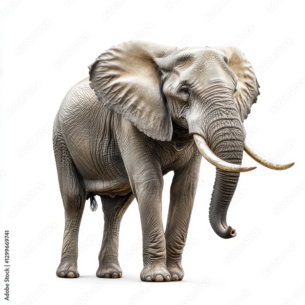 Obraz premium Majestic Elephant Portrait Closeup