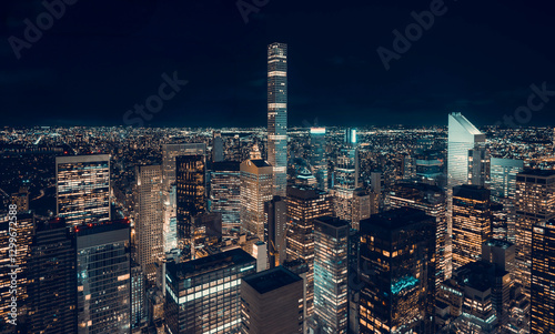 Photography New york city night view