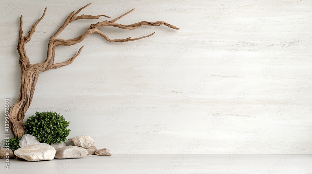 Obraz premium Zen garden design tranquil spaces nature scene minimalist aesthetic close-up view